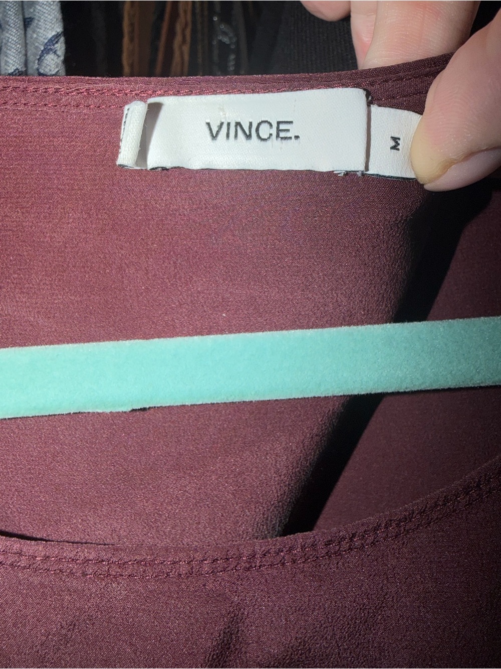Vince Wine-Colored Shift Dress